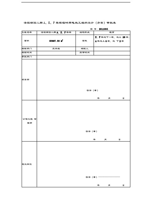 报审表和审批表