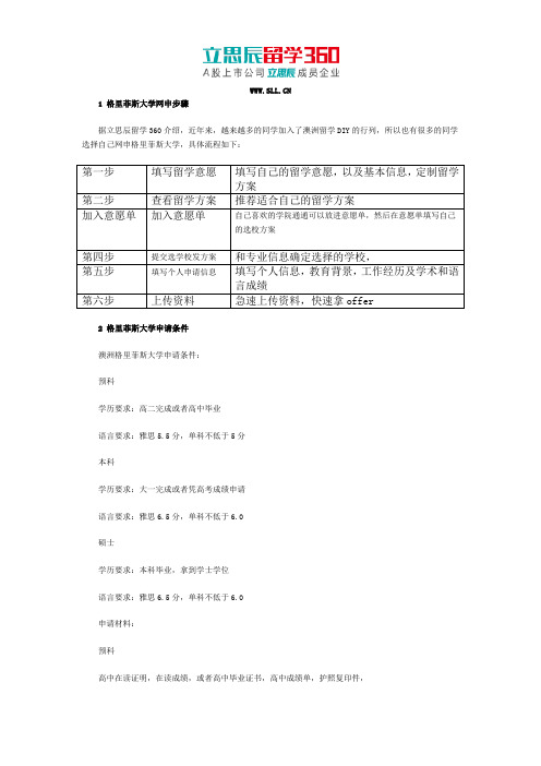 澳大利亚格里菲斯大学网申详细步骤