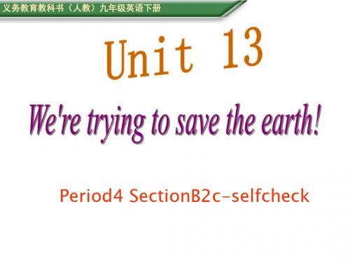 (贵阳专版)人教版九年级英语下册课件 unit13 period4