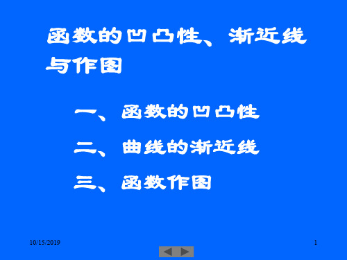 凹凸性、渐近线、作图资料