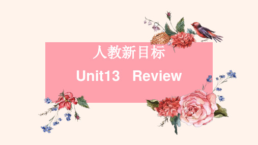 人教新目标英语九年级下册 Unit13 复习  (共41张ppt)