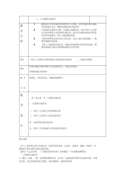 必修3区域和区域差异(中图版)