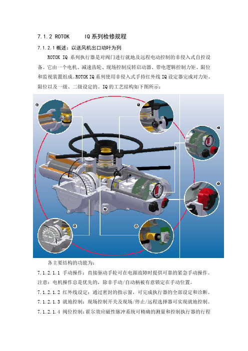 rotork IQ系列调试说明