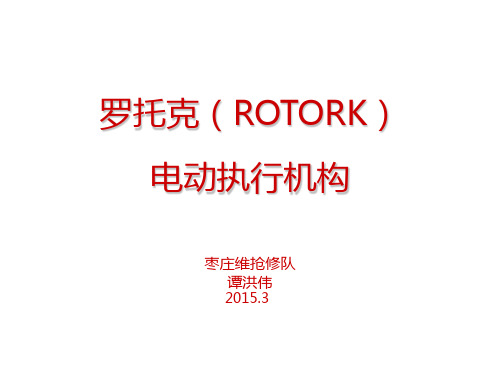 罗托克(ROTORK)电动执行机构