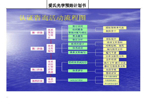 爱氏光学预始计划书项目策划方案