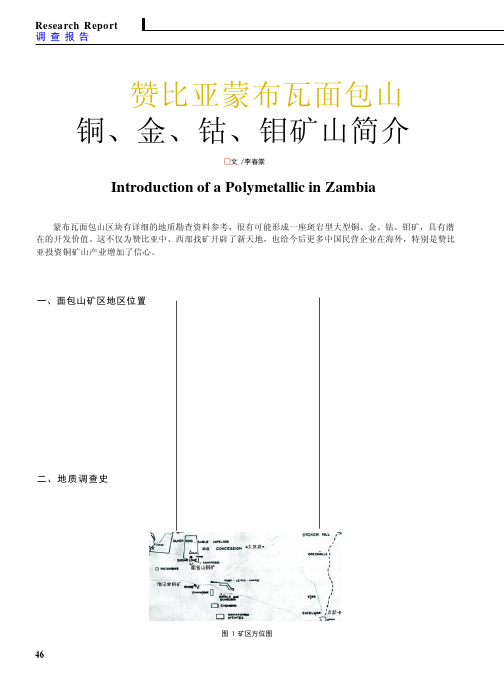 赞比亚蒙布瓦面包山铜_金_钴_钼矿山简介