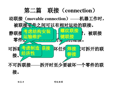 第5章螺纹联接和螺旋传动