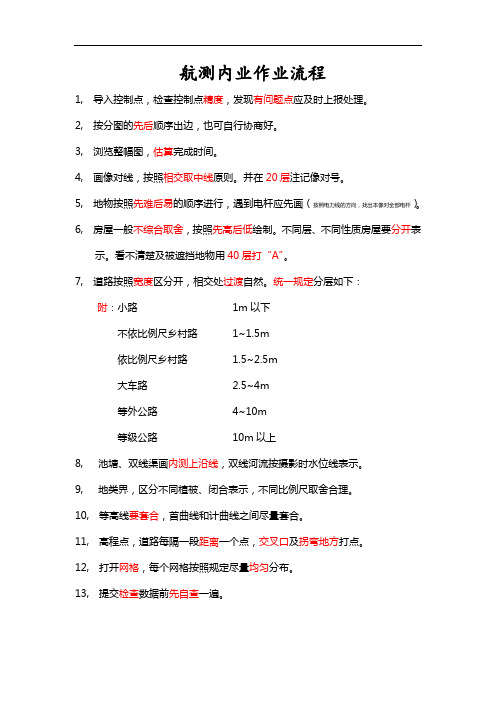 最新航测内业作业流程知识分享