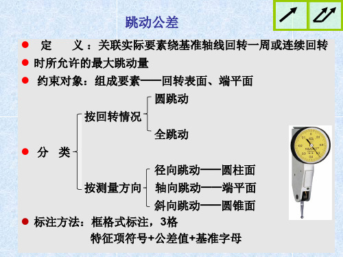 跳动公差带标注及公差带特点