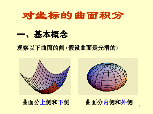 对坐标的曲面积分PPT学习课件