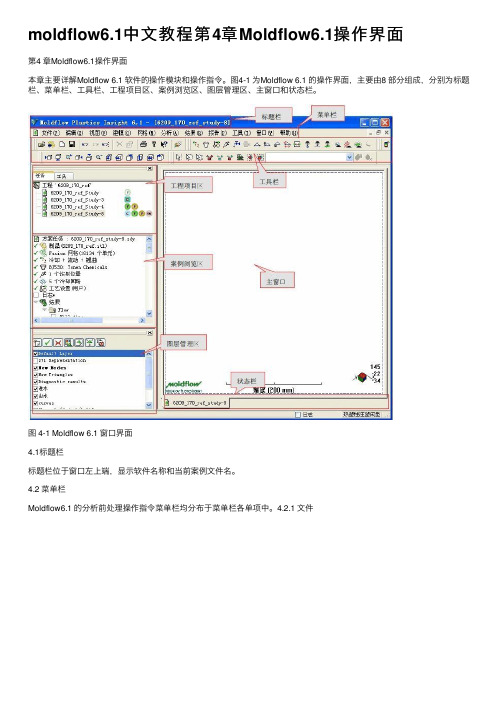 moldflow6.1中文教程第4章Moldflow6.1操作界面