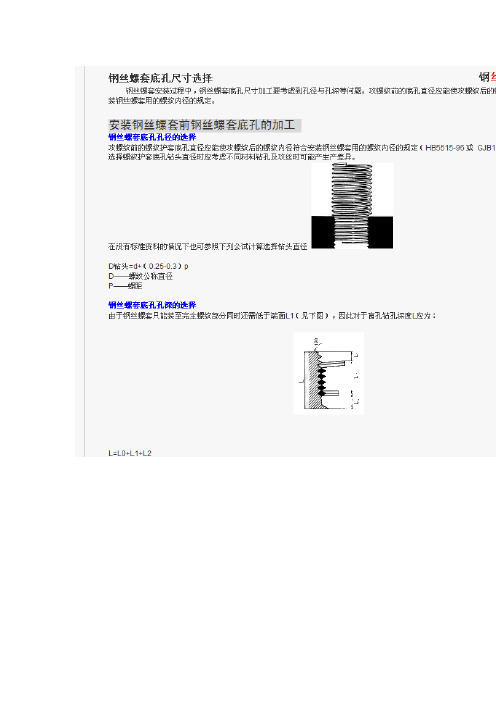 钢丝螺套使用
