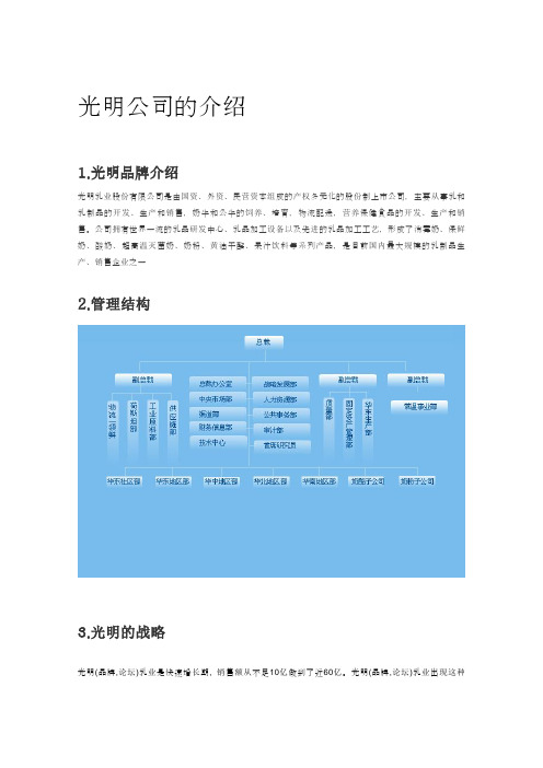 光明品牌战略与分析