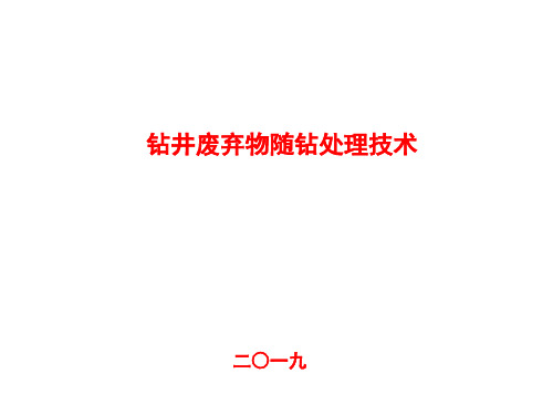 钻井废弃物随钻处理技术调研报告