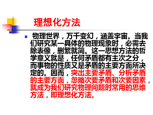 物理教学中的理想化方法