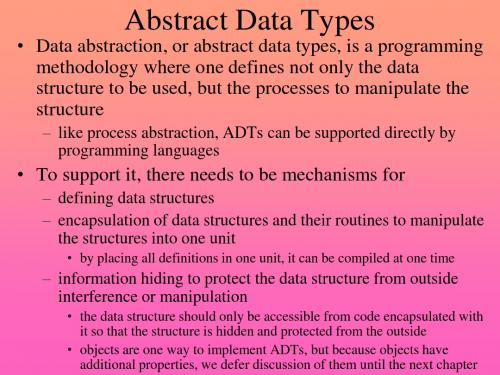 Abstract Data Types