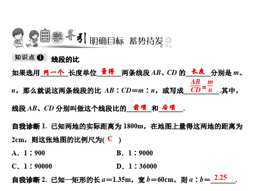 九上数学(北师大)课件-线段的比