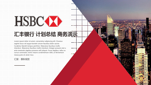 新版汇丰HSBC汇丰银行汇丰集团