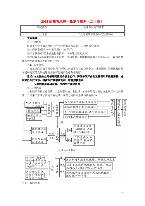 江苏省如皋中学高考地理一轮复习资料(二十三)