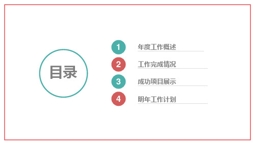 简约小清新工作总结汇报通用动态模板