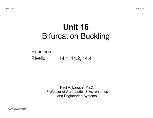 Bifurcation Buckling