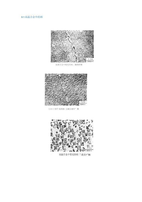 91高温合金中的相