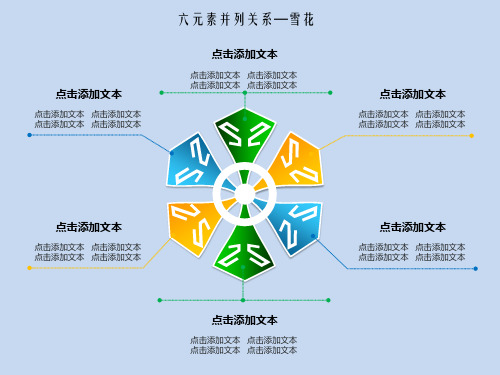 并列递进逻辑关系PPT图表