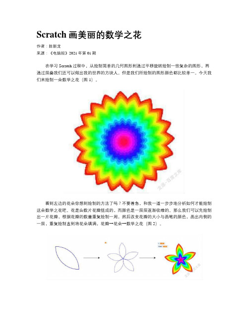 Scratch画美丽的数学之花