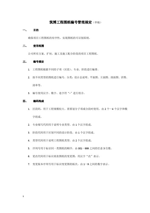 01图纸编号管理规定