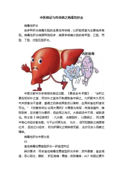 中医病证与传染病之病毒性肝炎