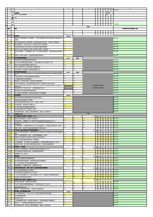 VDA-6.3-过程审核最新版检查表ok