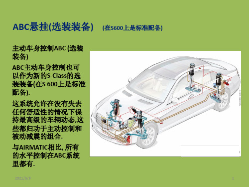 奔驰主动悬挂控制ABCPPT课件