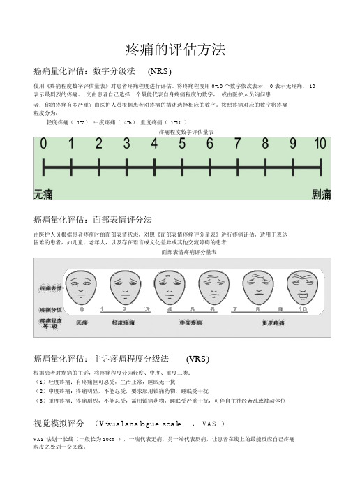 癌痛的评估方法完整版