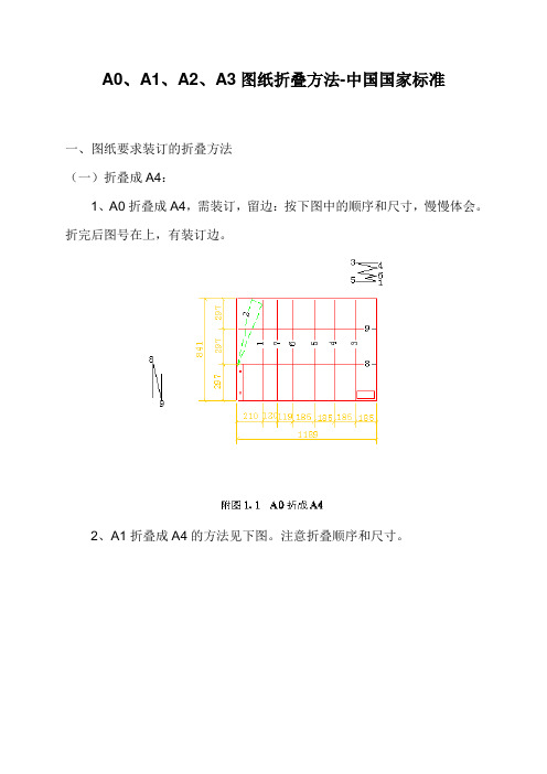 竣工图纸 折叠规范