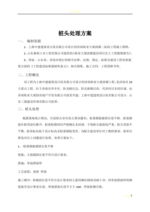 桩头处理方案