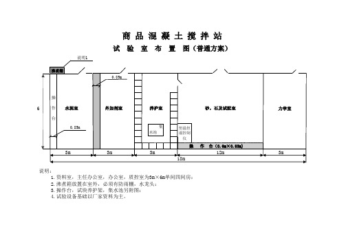 商砼站实验室布置图