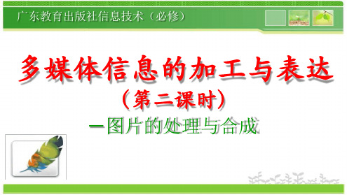 粤教版高中信息技术基础必修图片的处理与合成课件