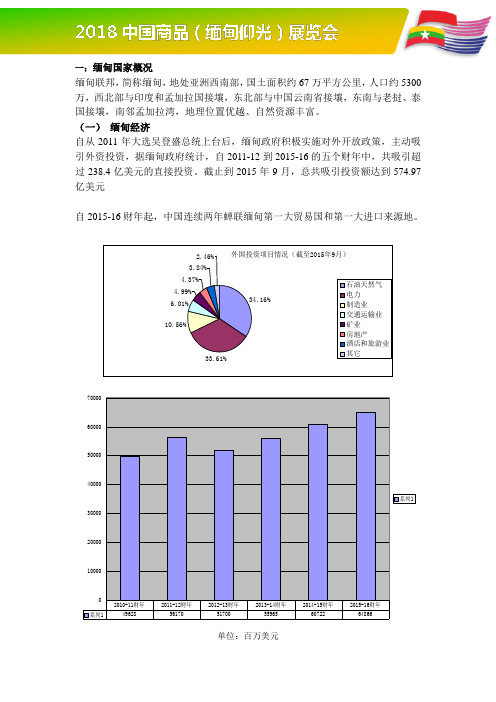 一缅甸国家概况