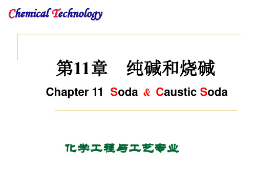 化工工艺学 第十一章-纯碱和烧碱