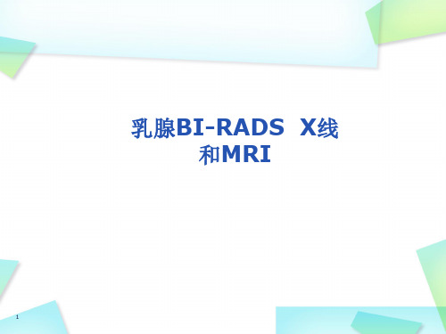 乳腺BI-RADS  X线和MRIPPT优质课件