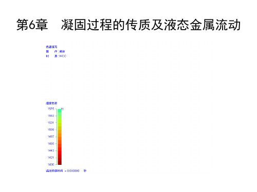 凝固过程的传质及液态金属流动