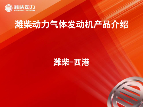 潍柴动力气体发动机产品介绍(天津港)