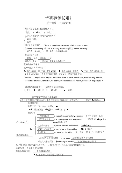 考研英语长难句讲义