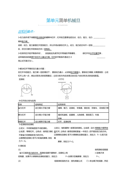 在力的作用下绕着固定点转动的硬棒叫杠杆,杠杆的五要素