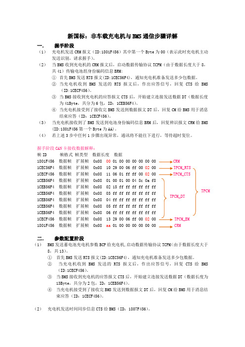 新国标：非车载充电机与BMS通信协议详解