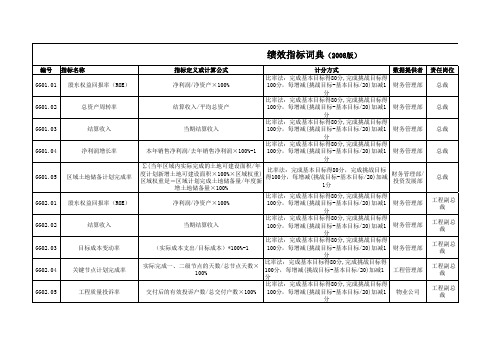 绩效管理辞典