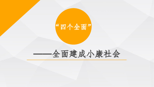 全面建成小康社会课件ppt课件