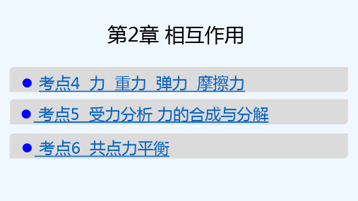 2020版600冲刺一轮高考物理山东专用优选课件：2章 相互作用 