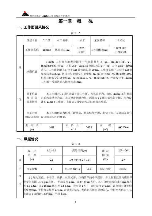 综采工作面作业规程