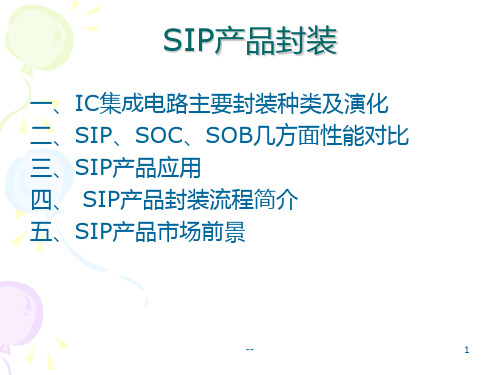 SIP封装简介PPT课件